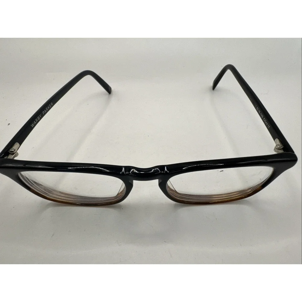 Warby Parker Chase 281 Eyeglass Frames Black  Brown 51-18-145  Women Frames Only
